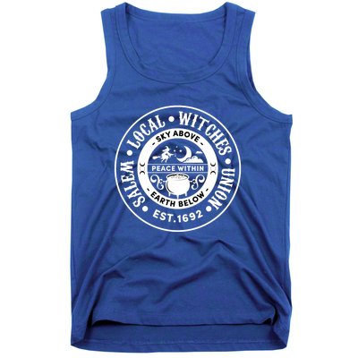 Salem Local Witches Union Sky Above Earth Est 1692 Halloween Gift Tank Top