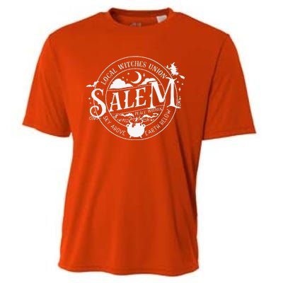 Salem Local Witches Union Sky Above Earth Below Halloween Cooling Performance Crew T-Shirt