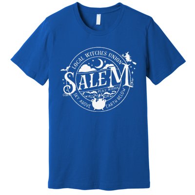 Salem Local Witches Union Sky Above Earth Below Halloween Premium T-Shirt