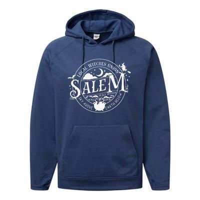 Salem Local Witches Union Sky Above Earth Below Halloween Performance Fleece Hoodie