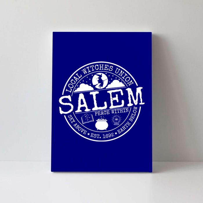 Salem Local Witches Union Witchcraft Pagan Wiccan Halloween Meaningful Gift Canvas