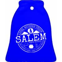 Salem Local Witches Union Witchcraft Pagan Wiccan Halloween Meaningful Gift Ceramic Bell Ornament