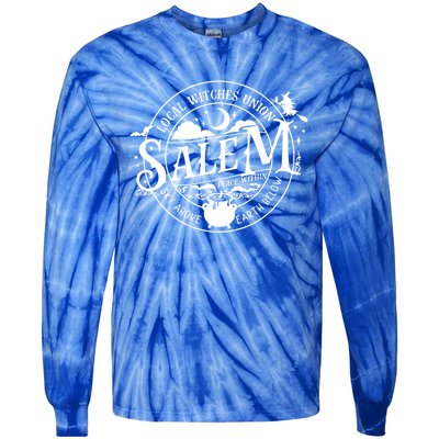 Salem Local Witches Union Sky Above Earth Below Halloween Gift Tie-Dye Long Sleeve Shirt