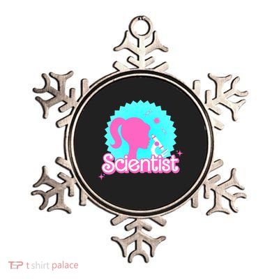 Scientist Lab Week Girl Tech Metallic Star Ornament