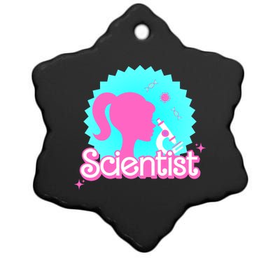 Scientist Lab Week Girl Tech Ceramic Star Ornament