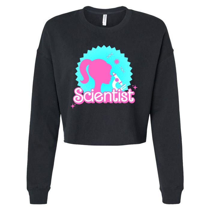 Scientist Lab Week Girl Tech Cropped Pullover Crew