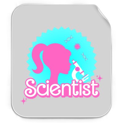 Scientist Lab Week Girl Tech Permanent Decal Sticker