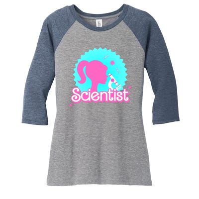 Scientist Lab Week Girl Tech Women's Tri-Blend 3/4-Sleeve Raglan Shirt