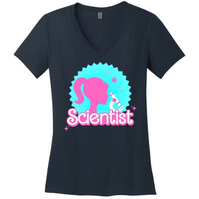 Scientist Lab Week Girl Tech Women's V-Neck T-Shirt