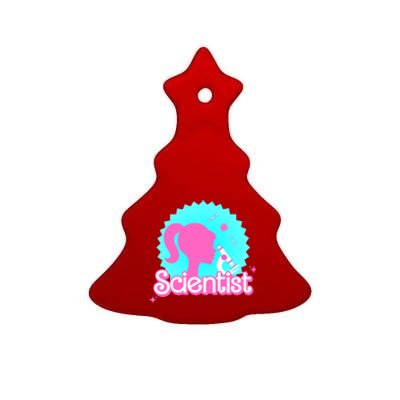 Scientist Lab Week Girl Tech Ceramic Tree Ornament