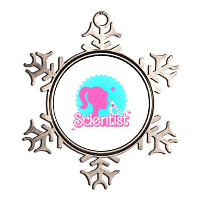 Scientist Lab Week Girl Tech Metallic Star Ornament