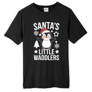 SantaS Little Waddlers Penguin Christmas Gift Tall Fusion ChromaSoft Performance T-Shirt