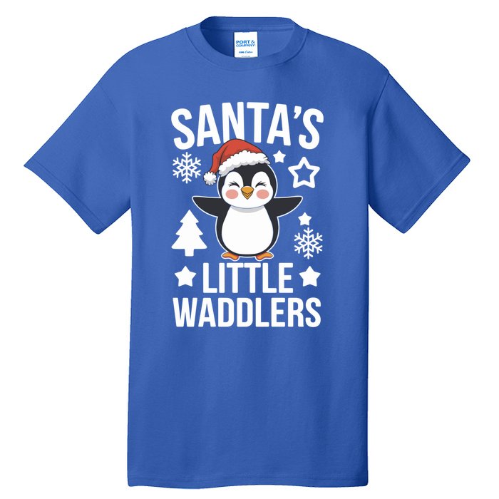 SantaS Little Waddlers Penguin Christmas Gift Tall T-Shirt