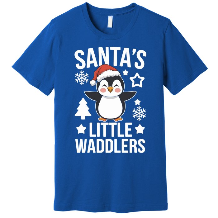 SantaS Little Waddlers Penguin Christmas Gift Premium T-Shirt