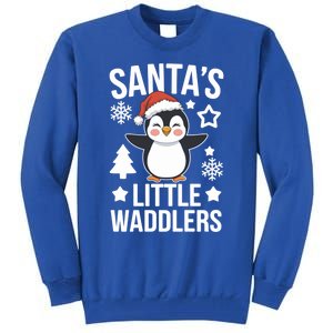 SantaS Little Waddlers Penguin Christmas Gift Tall Sweatshirt