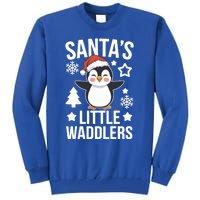 SantaS Little Waddlers Penguin Christmas Gift Tall Sweatshirt