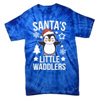 SantaS Little Waddlers Penguin Christmas Gift Tie-Dye T-Shirt