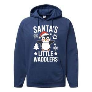 SantaS Little Waddlers Penguin Christmas Gift Performance Fleece Hoodie