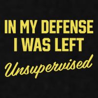 Steve Lehto Wearing In My Defense I Was Left Unsupervised Ladies PosiCharge Tri-Blend Wicking Tank