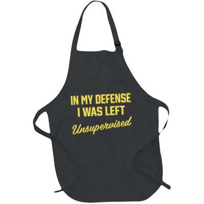 Steve Lehto Wearing In My Defense I Was Left Unsupervised Apron