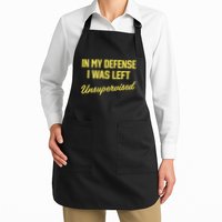 Steve Lehto Wearing In My Defense I Was Left Unsupervised Apron