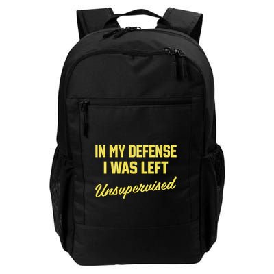 Steve Lehto Wearing In My Defense I Was Left Unsupervised Backpack