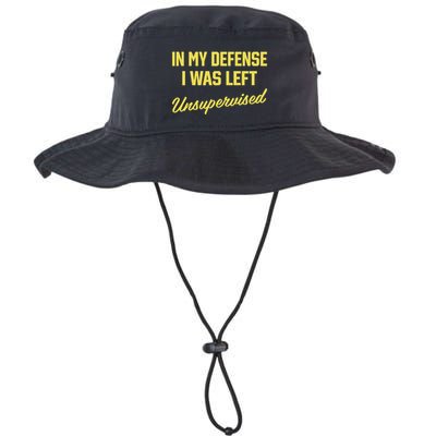 Steve Lehto Wearing In My Defense I Was Left Unsupervised Bucket Hat
