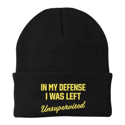 Steve Lehto Wearing In My Defense I Was Left Unsupervised Beanie