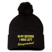 Steve Lehto Wearing In My Defense I Was Left Unsupervised Pom Pom 12in Knit Beanie