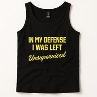 Steve Lehto Wearing In My Defense I Was Left Unsupervised Tank Top