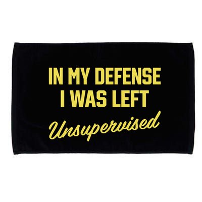 Steve Lehto Wearing In My Defense I Was Left Unsupervised Microfiber Hand Towel