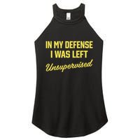 Steve Lehto Wearing In My Defense I Was Left Unsupervised Women's Perfect Tri Rocker Tank