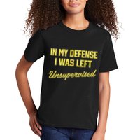 Steve Lehto Wearing In My Defense I Was Left Unsupervised Kids T-Shirt