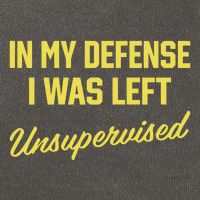 Steve Lehto Wearing In My Defense I Was Left Unsupervised Cotton Canvas Backpack