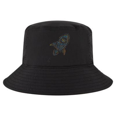 Stellar Lumens Word Cloud Alt Colors Crypto Cool Comfort Performance Bucket Hat