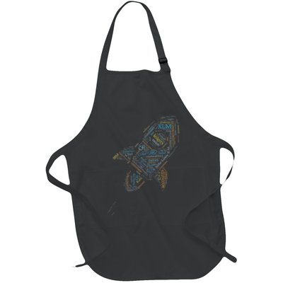 Stellar Lumens Word Cloud Alt Colors Crypto Apron