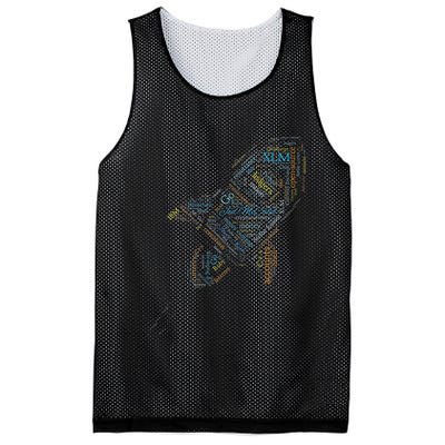 Stellar Lumens Word Cloud Alt Colors Crypto Mesh Reversible Basketball Jersey Tank