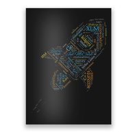 Stellar Lumens Word Cloud Alt Colors Crypto Poster