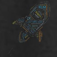 Stellar Lumens Word Cloud Alt Colors Crypto Golf Towel