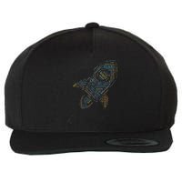 Stellar Lumens Word Cloud Alt Colors Crypto Wool Snapback Cap