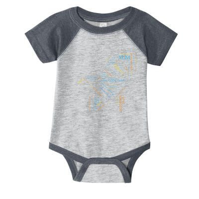 Stellar Lumens Word Cloud Alt Colors Crypto Infant Baby Jersey Bodysuit