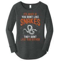 Snake Lovers Women Men Men Boy Girl Herpetology Women's Perfect Tri Tunic Long Sleeve Shirt