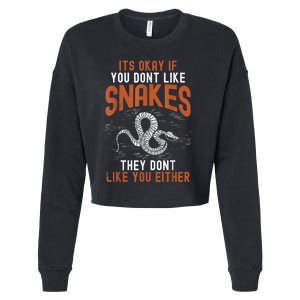 Snake Lovers Women Men Men Boy Girl Herpetology Cropped Pullover Crew