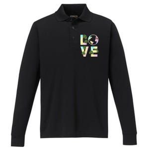 Save Love World Palm Trees Plant Day Tee Save The Plants Cute Gift Performance Long Sleeve Polo