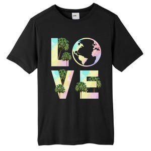 Save Love World Palm Trees Plant Day Tee Save The Plants Cute Gift Tall Fusion ChromaSoft Performance T-Shirt