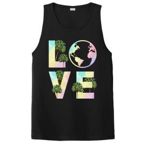 Save Love World Palm Trees Plant Day Tee Save The Plants Cute Gift PosiCharge Competitor Tank