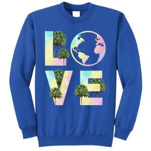 Save Love World Palm Trees Plant Day Tee Save The Plants Cute Gift Sweatshirt