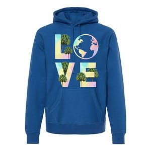 Save Love World Palm Trees Plant Day Tee Save The Plants Cute Gift Premium Hoodie