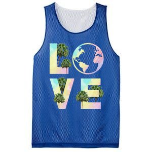 Save Love World Palm Trees Plant Day Tee Save The Plants Cute Gift Mesh Reversible Basketball Jersey Tank