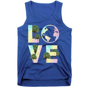 Save Love World Palm Trees Plant Day Tee Save The Plants Cute Gift Tank Top